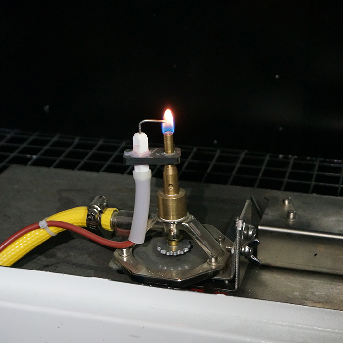 EN ISO 11925-2, DIN 53438, DIN4102-1 Test de source de flamme unique / Appareil de test d'inflammabilité